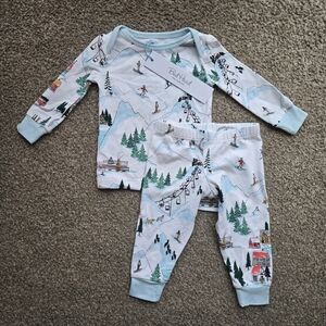 BedHead Blue Ski Adventure Kids Pajama Set